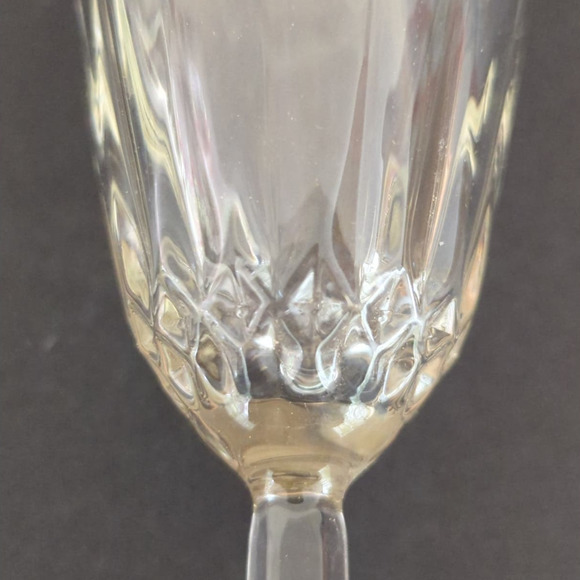 Vintage 1965 Diamant by Cristal D'Arques-Durand Fluted Champagne Set of Four - Picture 6 of 11